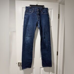 Buck Mason Deep Blue Straight Jeans